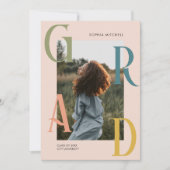 Chic Photo Graduation Party Invitation (Devant)