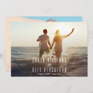 Chic Photo Modern Wedding Save The Date