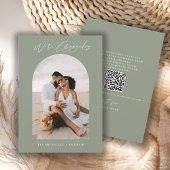 Chic Photo QR Code Mariage Faire-part Fiançailles
