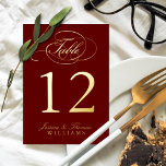 Chic Photo Real Foil Pressé Numéro de table Cartes<br><div class="desc">Ces cartes de numéro de table sont équipées d'une typographie de police de script de calligraphie manuscrite chic dans une finition en papier d'aluminium pressée avec de l'espace sur le dos pour télécharger une photo de votre choix. Changez facilement la photo, les noms et le numéro de table pour personnaliser...</div>