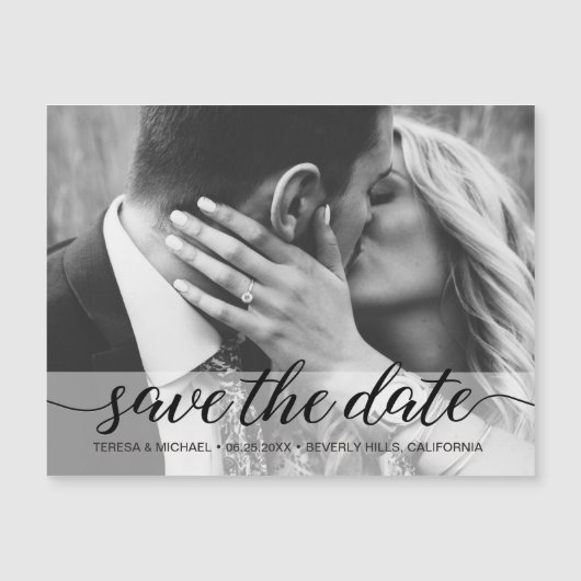 Chic Photo Verloving Save the Date Wedding (Voorkant)