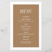  Chic Photo Wedding menu (Achterkant)