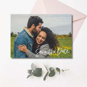Chic Photo Wedding Save The Date