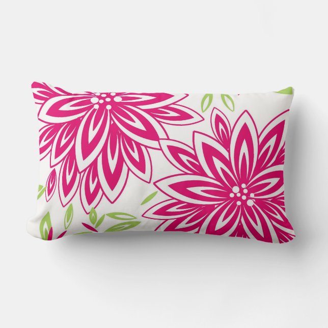 CHIC PILLOW_ 561 HOT PINK/GROENE PLANNING KUSSEN (Voorkant)