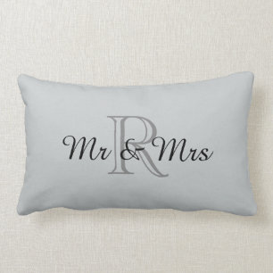 CHIC PILLOW_"Mr & Mrs." OVER MONOGRAM Kussen