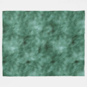 Chic Pine Blauwgroen Groen Fleece Deken (Voorkant (Horizontaal))