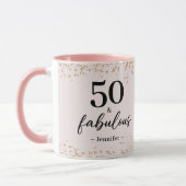 Chic Pink 50 et Fabulous Birthday Mug (Gauche)