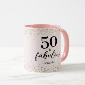 Chic Pink 50 et Fabulous Birthday Mug (Devant droit)