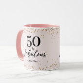 Chic Pink 50 et Fabulous Birthday Mug (Devant gauche)