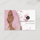 Chic Pink Beauty Mode Visitekaartje (Voorkant)