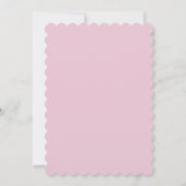 Chic Pink Bow Girl Baby Shower Invitation (Dos)