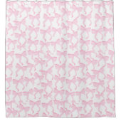 Chic Pink Bows Douchegordijn (Voorkant)
