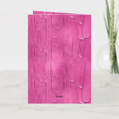 Chic Pink Cake Frosting Verjaardag Kaart (Achterkant)