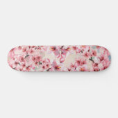 Chic Pink Cerry Blossom Skateboard (Horz)