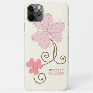 Chic Pink Florals iPhone 11 Pro Max Hoesje