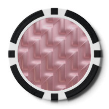 Chic Pink Geometric Poker Chips – Stijlvol en unie