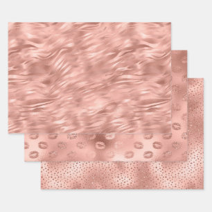 Chic Pink Glam Inpakpapier Vel