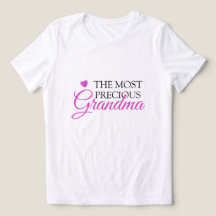 Chic Pink Glitter Hearts Oma Tri-Blend Shirt
