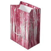 Chic Pink Glitz Medium Cadeauzakje (Voorkant Gekanteld)