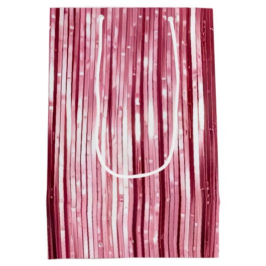 Chic Pink Glitz Medium Cadeauzakje (Achterkant)