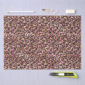 Chic Pink Gold Leopard Pattern Baby shower Gift Tissuepapier (Craft)