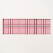 Chic Pink & Grey Plays Mode Patroon Yogamat (Voorkant (horizontaal))