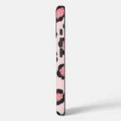 Chic Pink Leopard Print Case-Mate iPhone Case (Achterkant / Links)