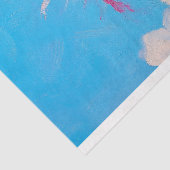 Chic Pink Ostrich Art Whimsical Spring Tissuepapier (Detail)