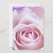 Chic Pink Rose's Bridal Shower Uitnodiging (Achterkant)