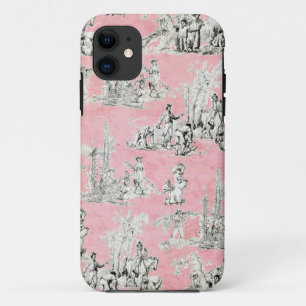 Chic Pink Toile Floral iPhone 5 5S iPhone 11 Hoesje