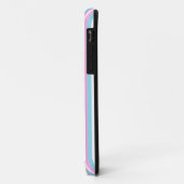 Chic Pink, Turquoise, White Stripe iPhone 5 Hoesje (Achterkant/links)