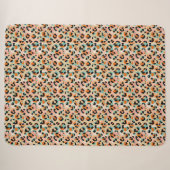Chic Plaid Léopard Imprimé Multicolore Couverture (Devant (Horizontal))