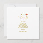 Chic Poinsettias Collage 8 Kerstmis (Achterkant)