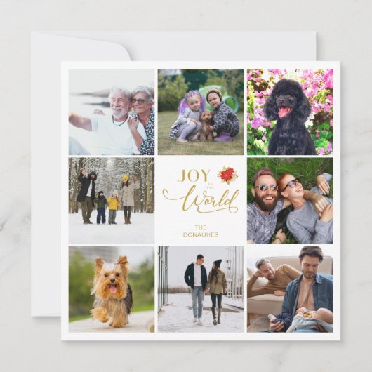 Chic Poinsettias Collage 8 Kerstmis (Voorkant)