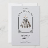 Chic Polka Dots Flower Girl Dress Ornate Dome (Voorkant)