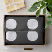 Chic polka stipt zwart wit groot gedurfd modern tissuepapier (Geschenk)