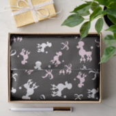 Chic Poodles Roze en Zwart Tissuepapier (Geschenk)