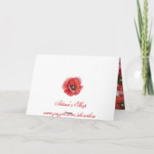 Chic Poppy Penser à votre carte (Dos)