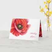 Chic Poppy Penser à votre carte (Fleur jaune)