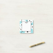 CHIC POST-IT-NOTE_MOD WHITE & BLACK POPPIES POST-IT® NOTES (Op bureau)