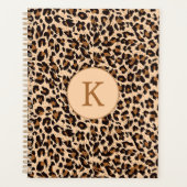 Chic Poster de animal Brown Motif Monogramme (Devant)