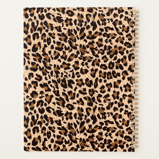 Chic Poster de animal Brown Motif Monogramme (Dos)