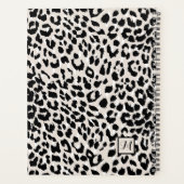 Chic Poster de animal naturel et noir avec Monogra (Dos)