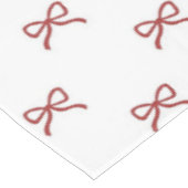 Chic Preppy Red Bow Pattern Spring Summer Elegant Tafelkleed (Gekanteld)