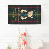 Chic Preppy Teddy Bear Baby Shower Spandoek (Insitu)