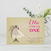 Chic Princess Invitations d'anniversaire (Debout devant)