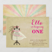 Chic Princess Invitations d'anniversaire (Devant / Derrière)