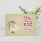 Chic Princess Invitations d'anniversaire (Debout devant)