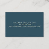 Chic Professioneel, Gouden Cirkels Naaimachine Visitekaartje (Achterkant)