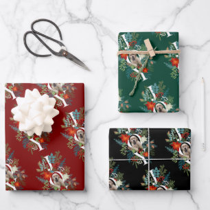 Chic Puppy Joy Kerstvakantie Inpakpapier Vel